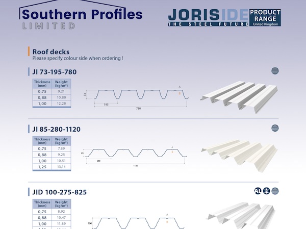 roof-Decks-73-113-JORISIDE-STEEL-decking-data-sheet